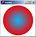 Screenshot: FillRadialGradient example